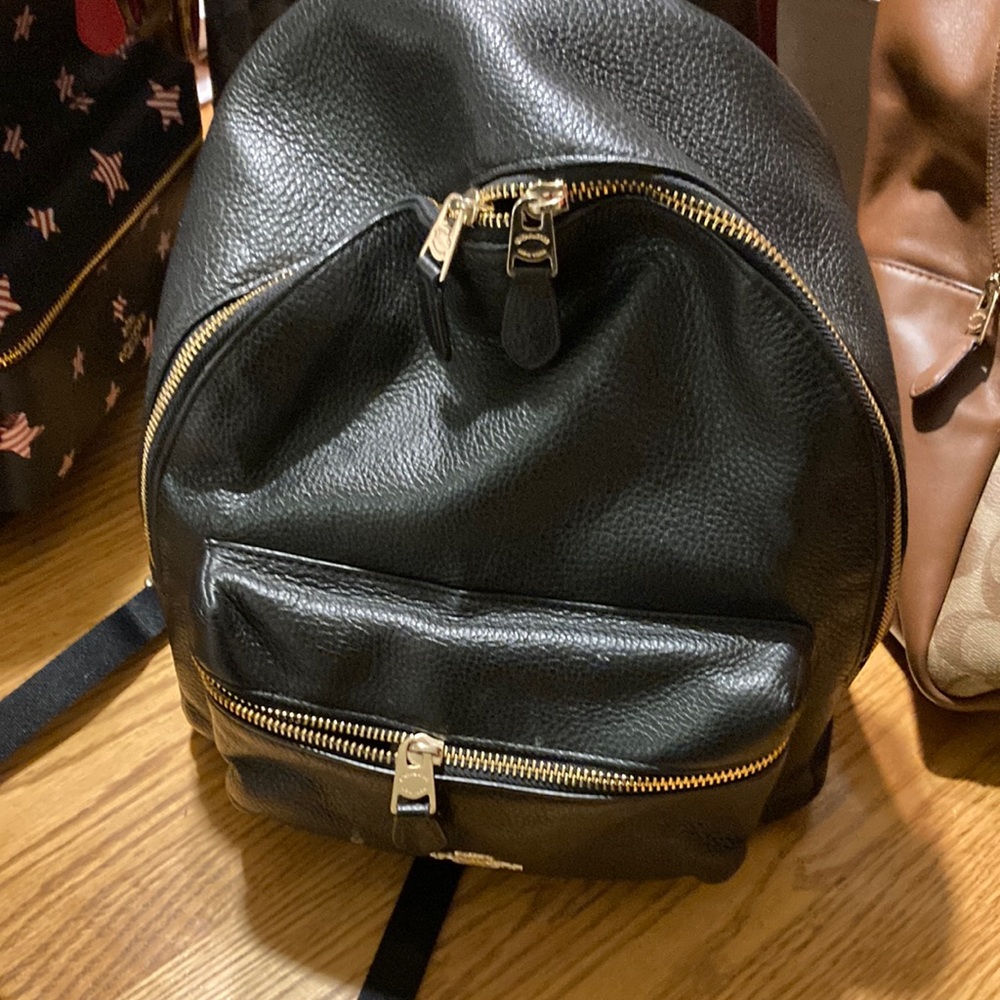 Nice black Coach backpack